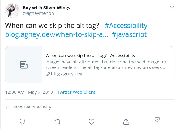 Without an open graph image - bland